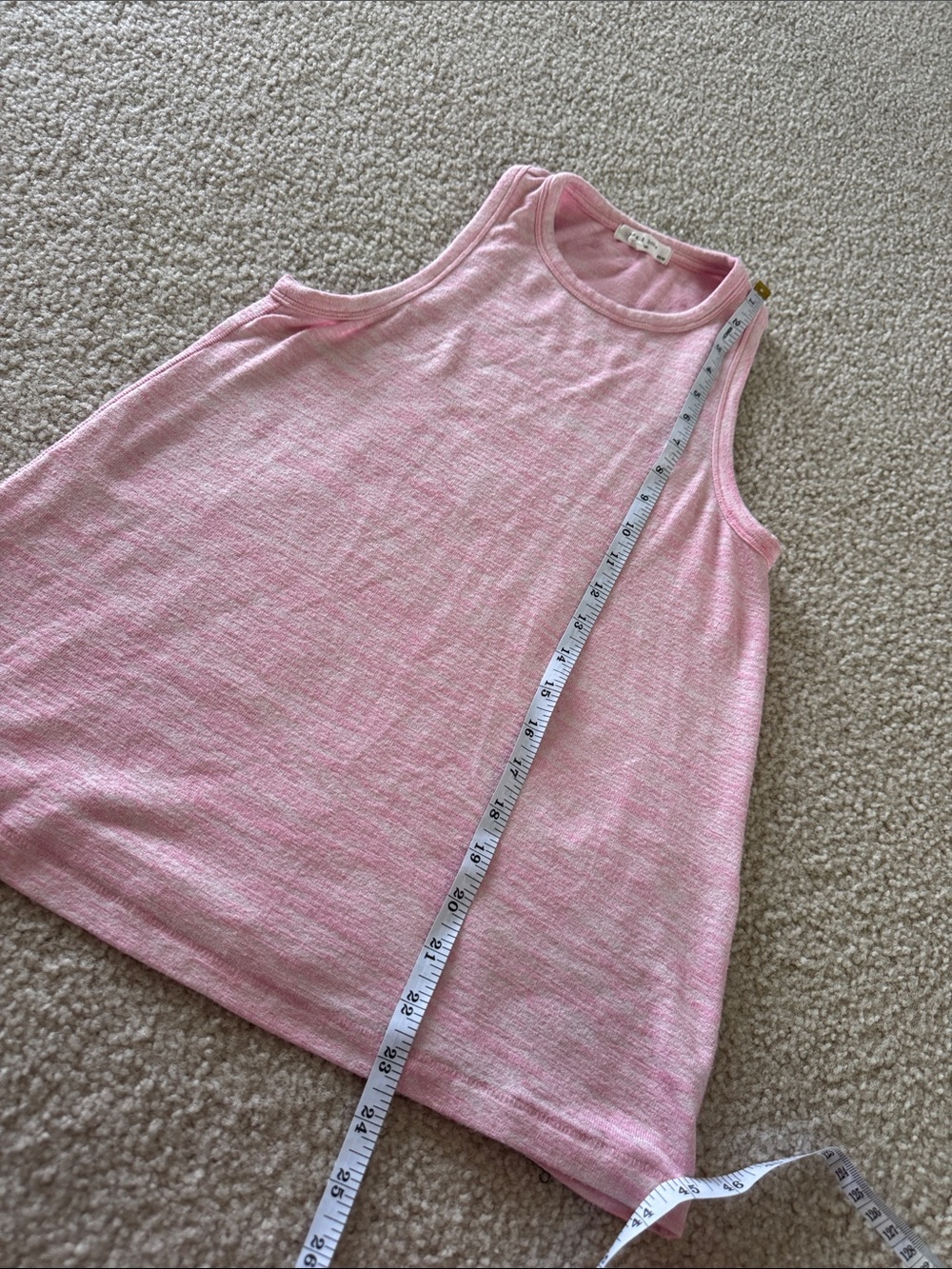 rag & bone Pink Ribbed Sleeveless Tank - Picture 4 of 5